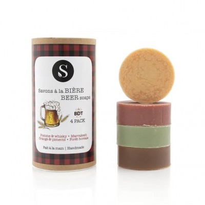 BEER Soap 4 pack  -  savonnerie Saponaria